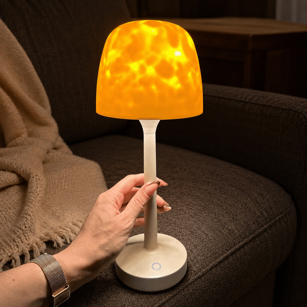 Ambient Night Light | 16 Color Bluetooth Speaker And Timer, Plastic, Brown 6