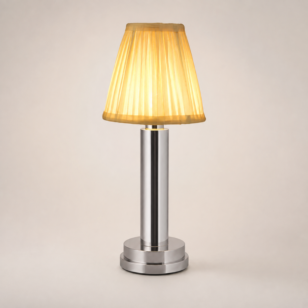 Bedside Table Lamp, Cordless Rechargeable Design, Aluminum Alloy And Fabric, Three Color Temperatures 1