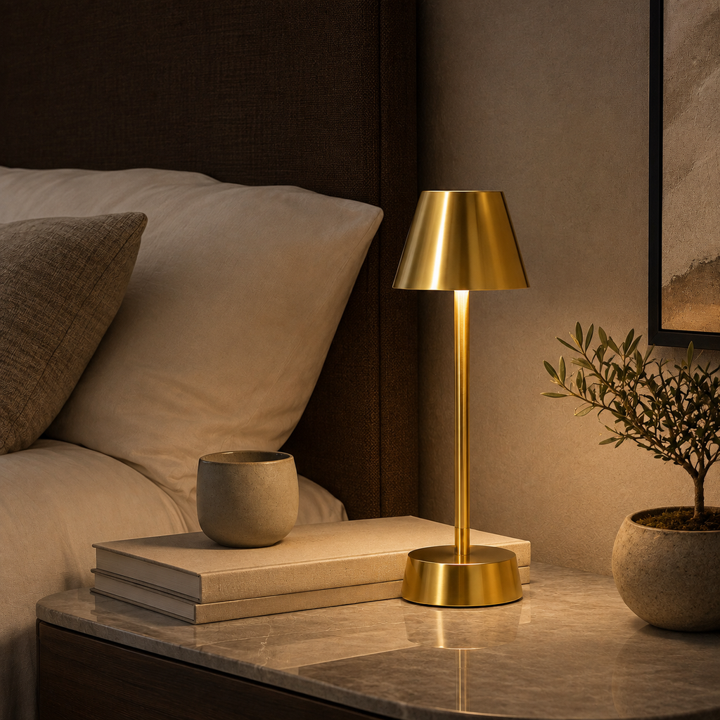 Cordless Table Lamp | 3000K Touch Dimming, Aluminum And Acrylic, Five Finishes 1