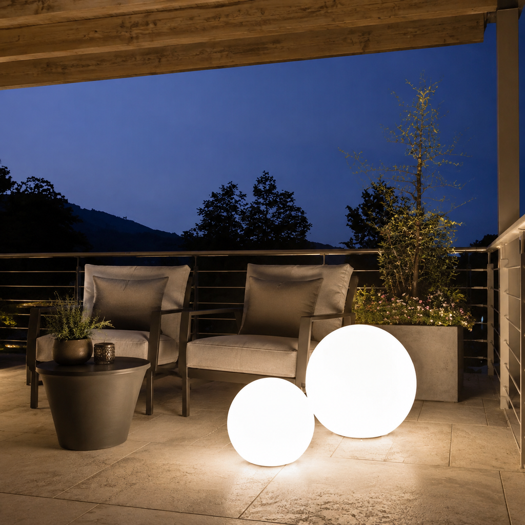 Floating Pool Lights, Rechargeable RGB LED With Remote Control, PVC, White 0