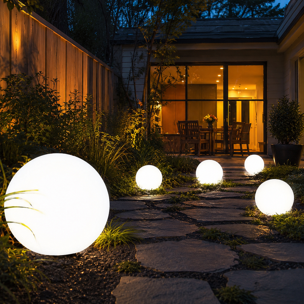 Floating Pool Lights, Rechargeable RGB LED With Remote Control, PVC, White 1