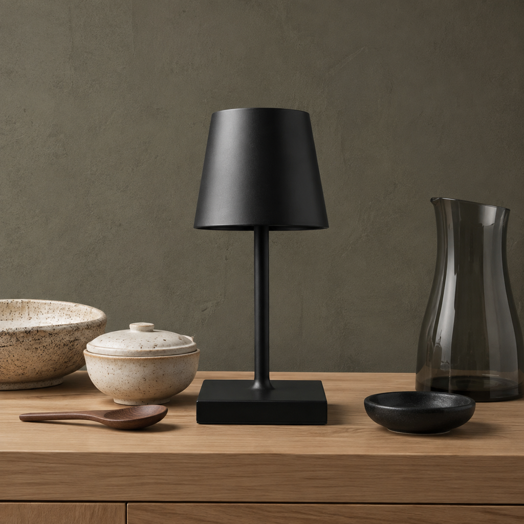 Mini Cordless Table Lamp | 3 Color Temperatures, Four Level Touch Dimming, IP66 Aluminum 0