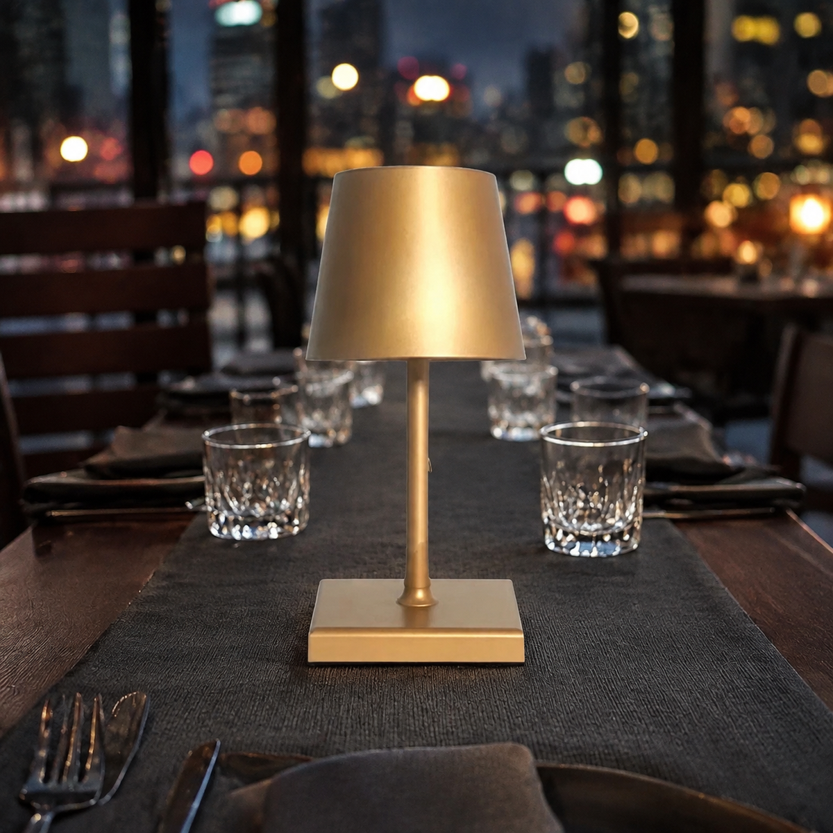 Mini Cordless Table Lamp | 3 Color Temperatures, Four Level Touch Dimming, IP66 Aluminum 1