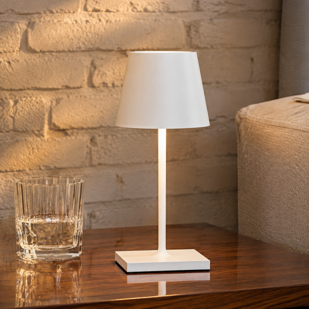 Mini Cordless Table Lamp | 3 Color Temperatures, Four Level Touch Dimming, IP66 Aluminum 2