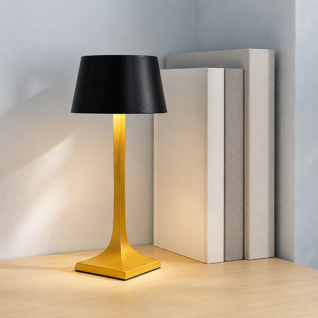 Rechargeable Table Lamp | 2700K Touch Dimming, IP54 Aluminum And Acrylic, Four Finishes 0