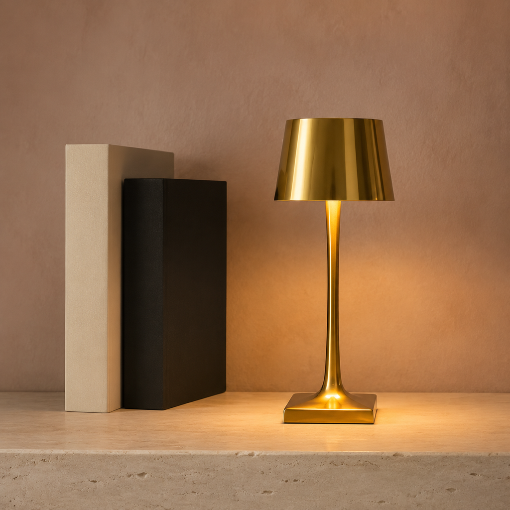 Rechargeable Table Lamp | 2700K Touch Dimming, IP54 Aluminum And Acrylic, Four Finishes 2