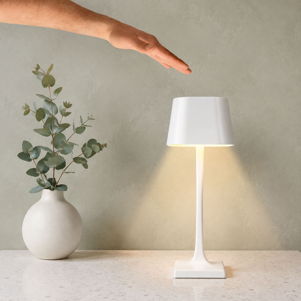 Rechargeable Table Lamp | 2700K Touch Dimming, IP54 Aluminum And Acrylic, Four Finishes 3