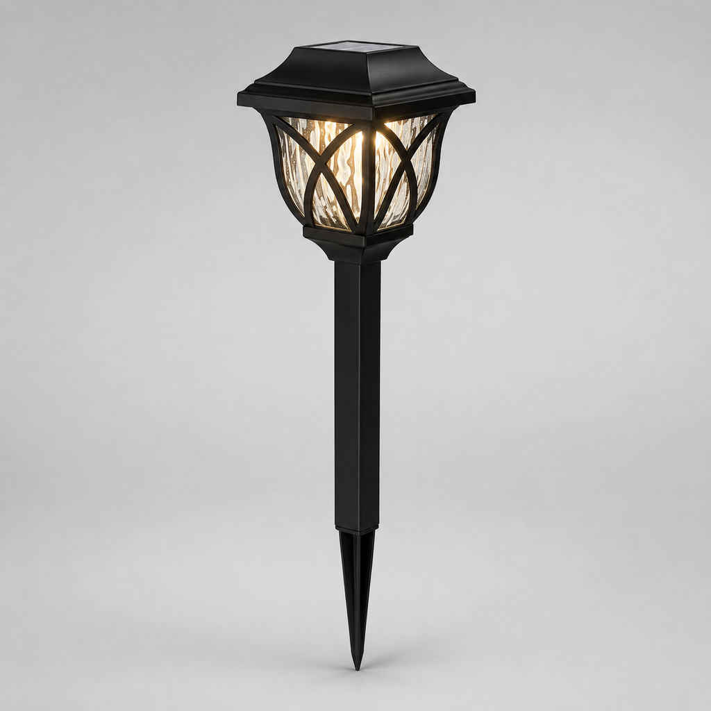 Solar Garden Stake Lights Set of 6 – Lantern Style, Warm White 0