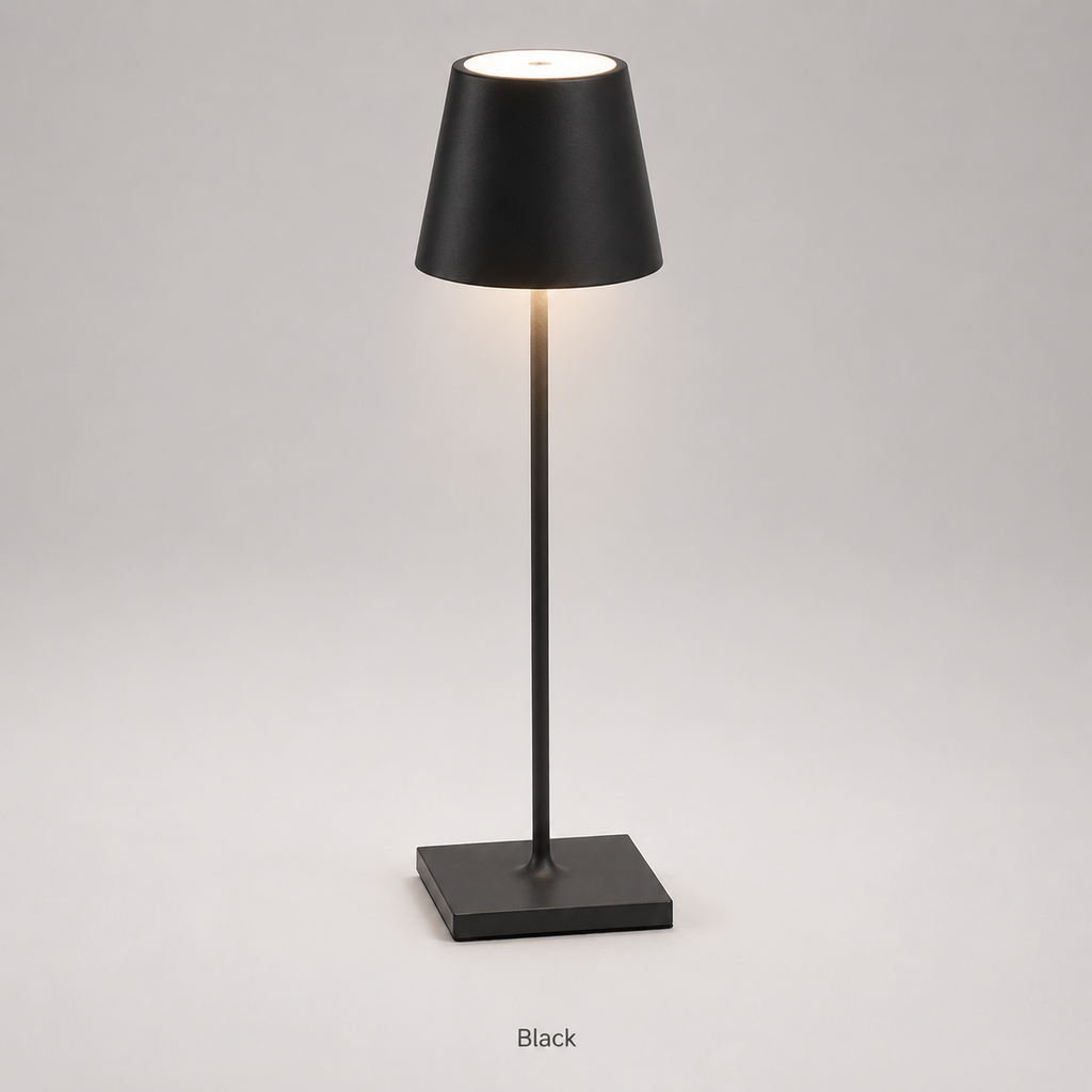 Table Lamp, Rechargeable Cordless Design, Aluminum And Acrylic, Adjustable 3000K 4000K 6000K Light 11