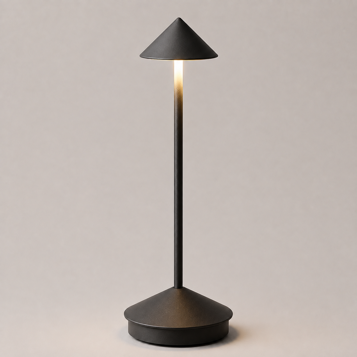 Table Lamp, Rechargeable Cordless Design, Aluminum and Polycarbonate, Warm White LED 11