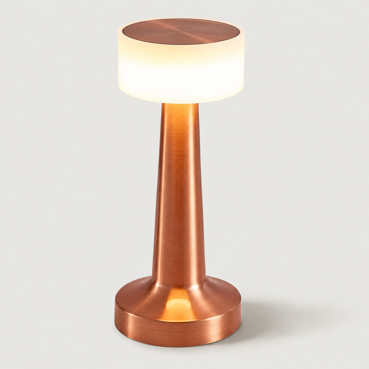Table Lamp, Rechargeable Cordless Design, Iron And Acrylic, LED Light 1