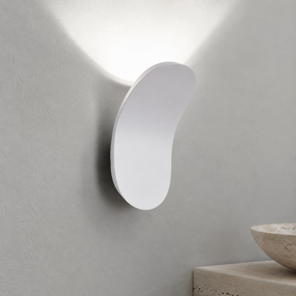 Wall Sconce | Curved Nordic LED Design, Iron, Champagne Finish 10
