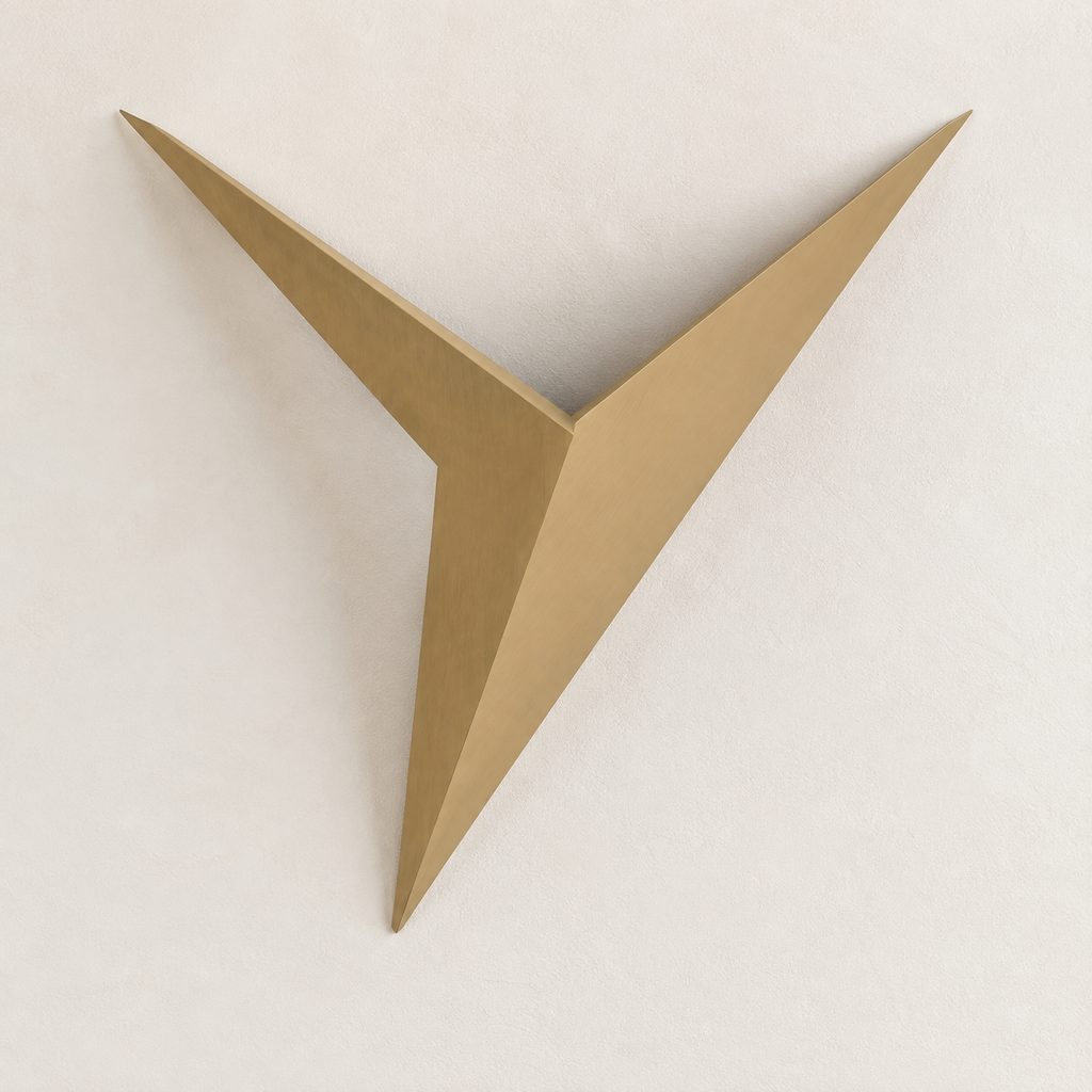 Wall Sconce | Geometric Star LED Accent Light, Aluminum, Black Finish 3