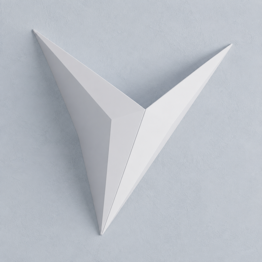 Wall Sconce | Geometric Star LED Accent Light, Aluminum, Black Finish 4